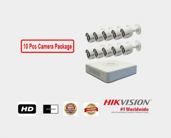 Hikvision (10 Pcs CC Camera Package )