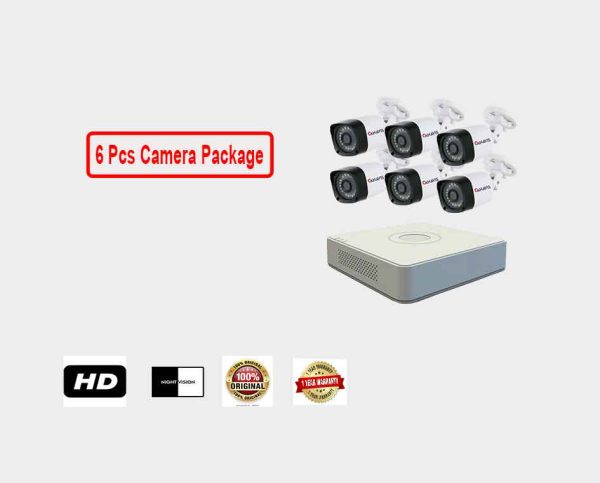 6 Pcs CCTV Camera Package