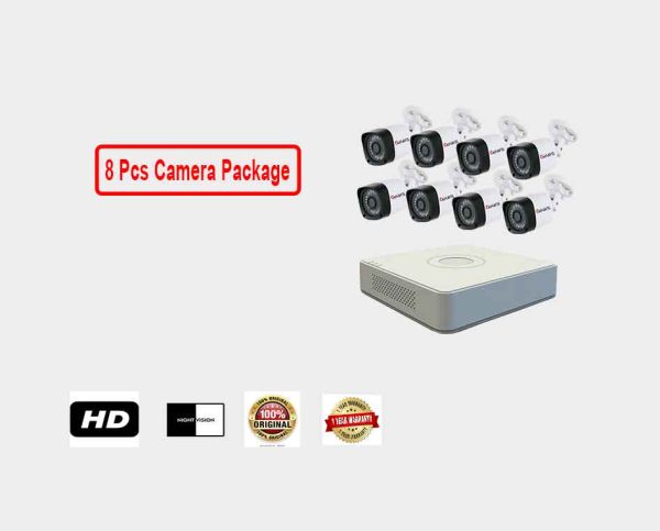8 Pcs CCTV Camera Package