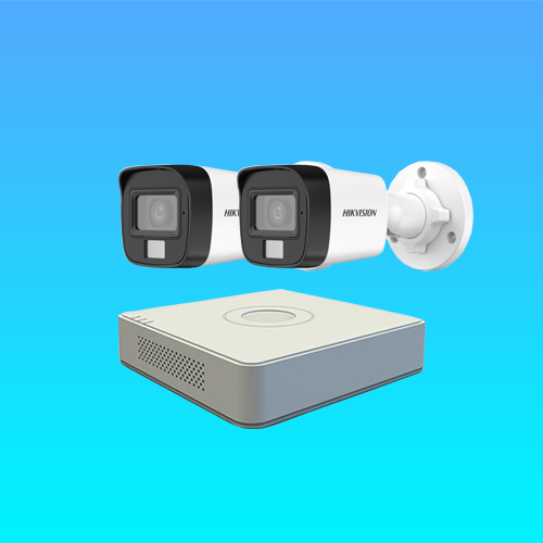 Camera Package Dialog 2 Pcs Hikvision 3 MP CCTV Camera Package with Color Day/Night and Audio